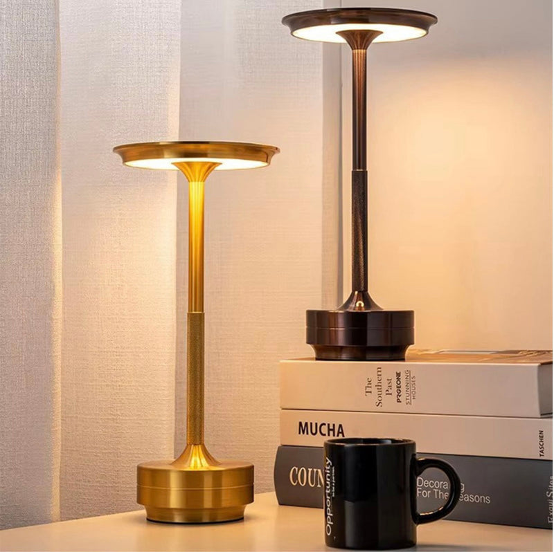ClarityGlow Luxe Editie | Draadloze LED Tafellamp