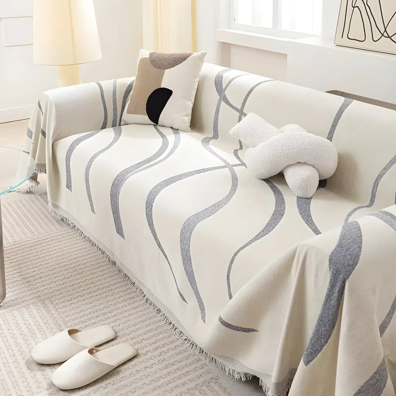 Omkeerbare Chenille/Katoen Bankhoes – LuxeCasa