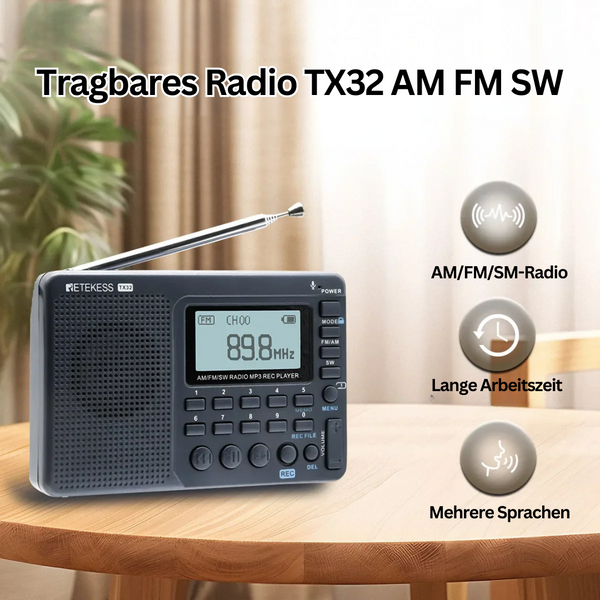 Compacte Draagbare Radio – EchoWave