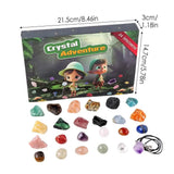 GemQuest Advent Kalender 2025 – 24 Natuurlijke Kristallen voor Ontdekking & Vreugde