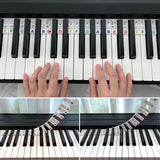 Afneembare notenlabels van siliconen voor 88-toetsen piano's en keyboards