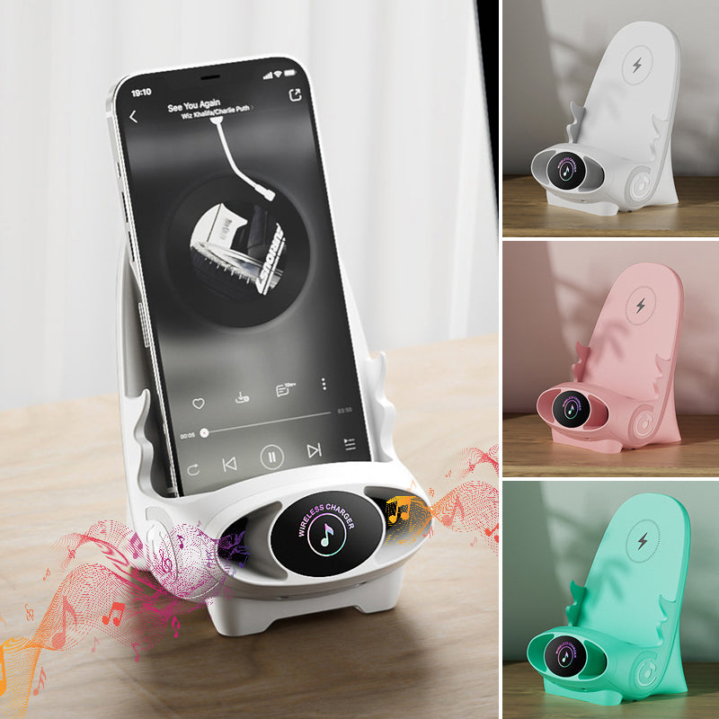 Draadloze telefoonhouder met 15W snellaadfunctie - FlexCharge Chair