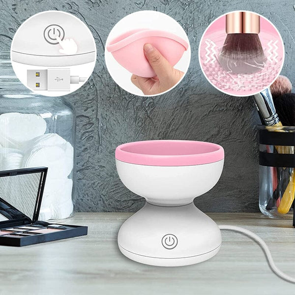 Elektrische Make-up Kwastenreiniger - Snelle en Grondige Reiniging