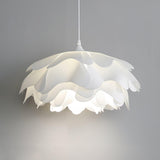 Bloemvormige Witte Hanglamp – Elegante LED Plafondlamp met Verstelbare Hoogte