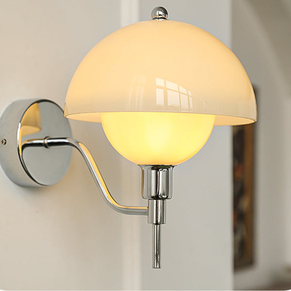 Crème Paddenstoel Hal Wandlamp – Een Vleugje Natuur geïnspireerde Elegantie