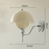 Crème Paddenstoel Hal Wandlamp – Een Vleugje Natuur geïnspireerde Elegantie