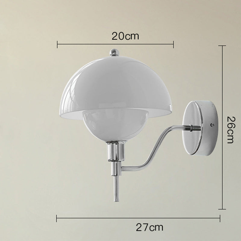 Crème Paddenstoel Hal Wandlamp – Een Vleugje Natuur geïnspireerde Elegantie