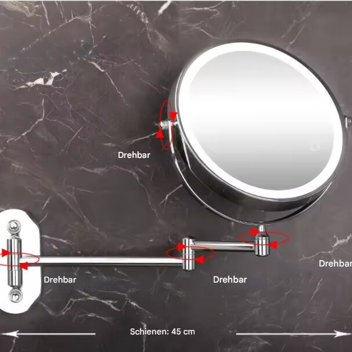 Verlichte Make-up Spiegel - LumiAura
