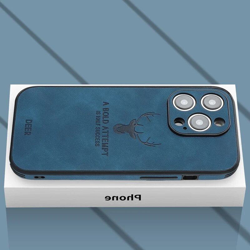 Luxe Hirschleder iPhone Hoes - Veltro