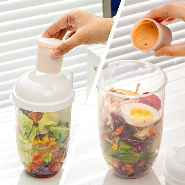 Salad Cup | De ultieme draagbare saladebeker voor drukke levensstijlen!