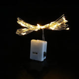 GLIMLIGHT – Warmwit, op batterijen werkende lichtsnoer voor thuis en tuin