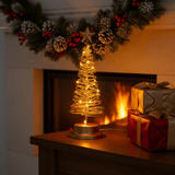 SPIRABRIGHT – LED Kerstboom met Spiraldesign en Steraccent (33 cm)