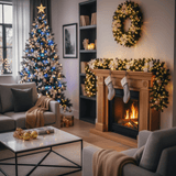 GLOWTWINE – Verlichte kerstguirlande van rotan met warmwitte LED-lampen, 2,7 m