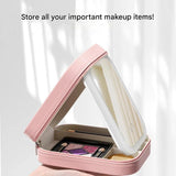Compacte verlichte make-up organizer voor onderweg - Liora
