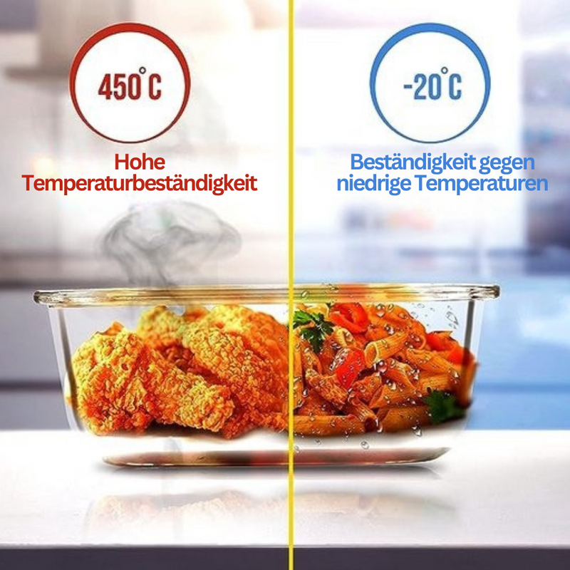 Lunchbox van borosilicaatglas – GlassGuard Bento