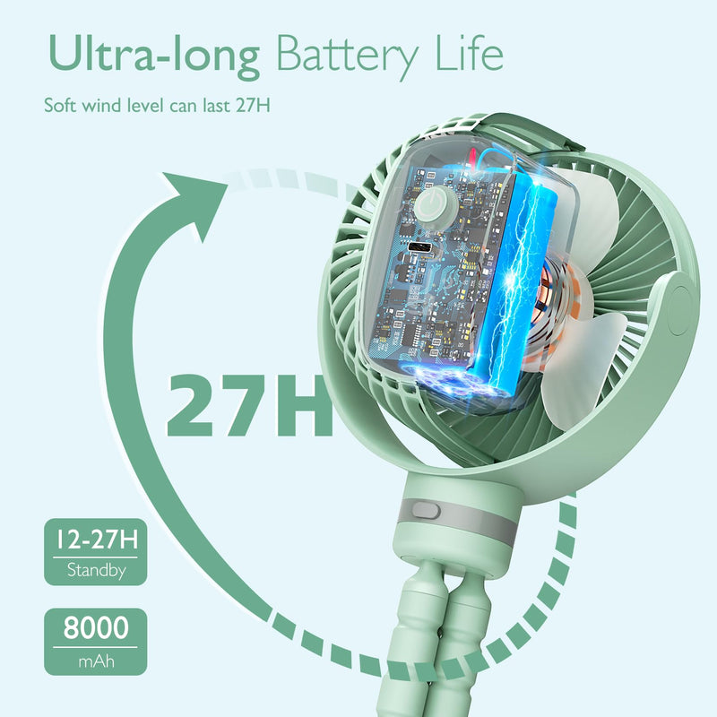 USB Oplaadbare Handheld Koelventilator voor Reizen