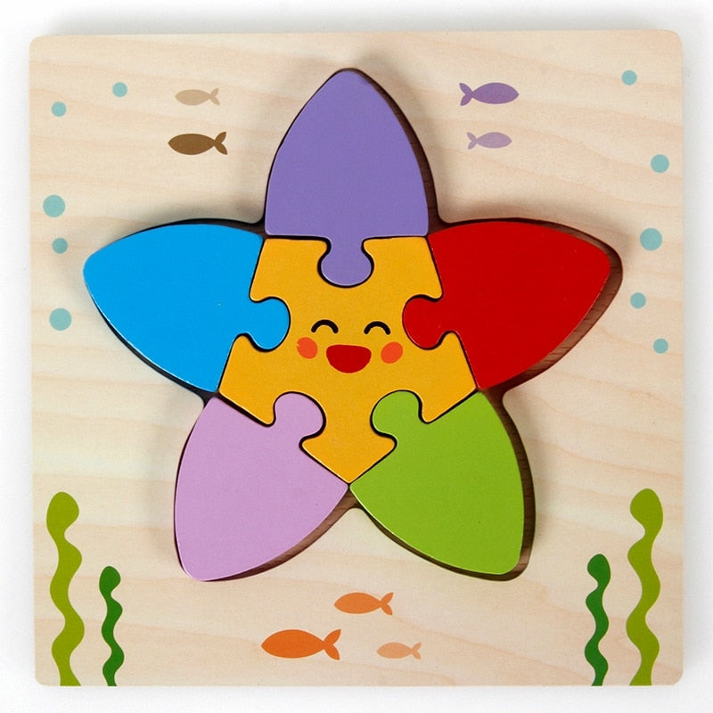 Montessori Leerpuzzel van Hout – KleurenPlezier (1+1 Gratis)