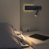 Draaibare LED-leeswandlamp voor het bed