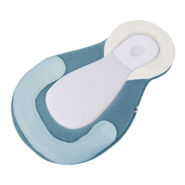 Ergonomisch draagbaar babybed met hoofdkussen tegen plat hoofd – Slaapcocon