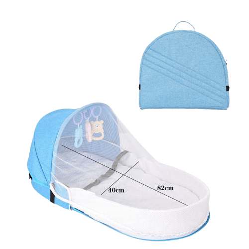 Vouwbaar & draagbaar babynest met muskietennet – Slaapinsel Cosina