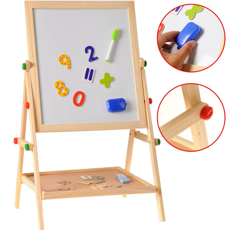 ArtMaster Dubbelzijdige Kunst-Ezel - Educatieve Avonturen voor Kleine Kunstenaars