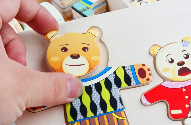 Educatieve dieren puzzelset – Voor creatief en leerzaam aankleden