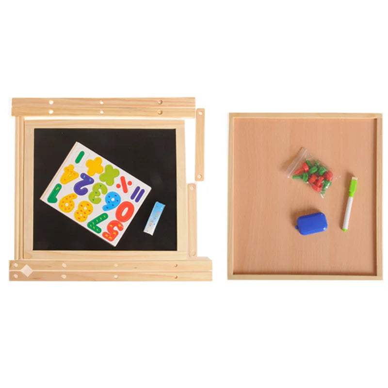 ArtMaster Dubbelzijdige Kunst-Ezel - Educatieve Avonturen voor Kleine Kunstenaars