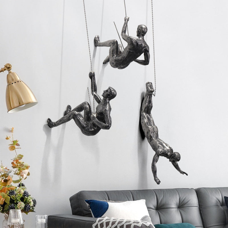 Bergbeklimmer-Wandsculptuur – PeakFigures