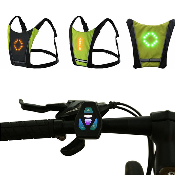 CycleBright Vest - Veilig en Zichtbaar Fietsen met Richtingaanwijzers