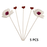 3x Bloemen Geurstokjes Rattan | Geur Diffuser Navulling | Vuurloze Aroma Decoratie Voor Thuis