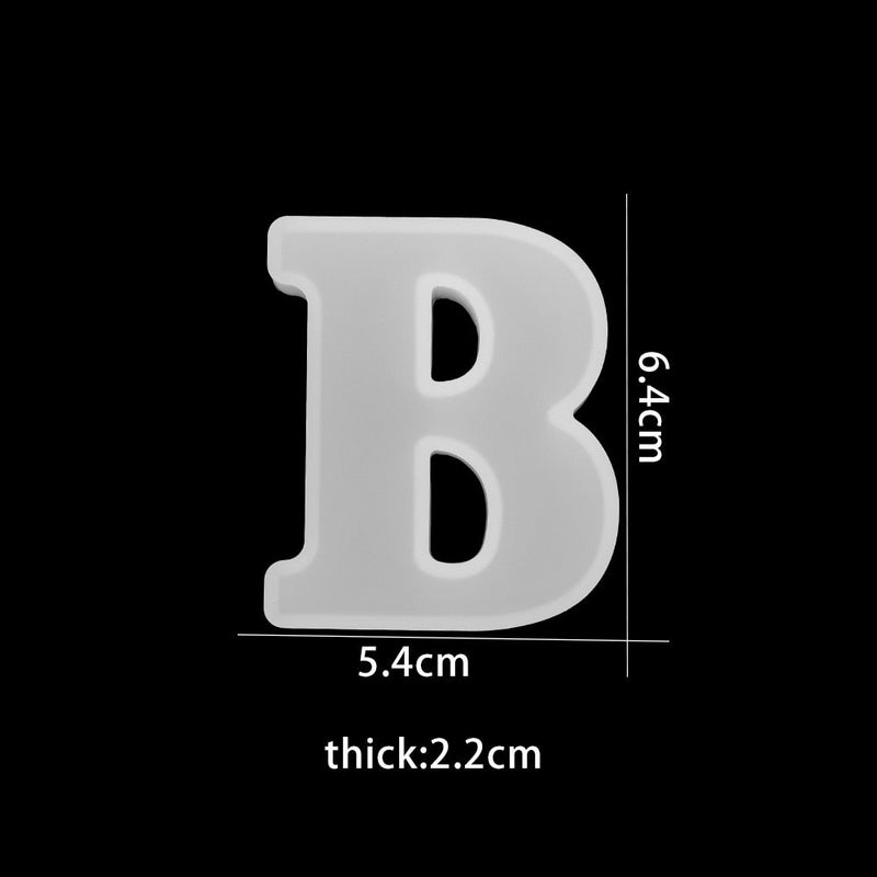 3D Siliconenmal voor het gieten van chocoladeletters – Bakplezier (1+1 Gratis)