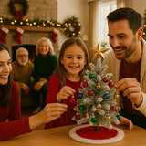 JOLLYBRIGHT – Vooraf gemaakte tafelkerstboom (60 cm) met compleet ornamentenpakket