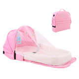 Vouwbaar & draagbaar babynest met muskietennet – Slaapinsel Cosina