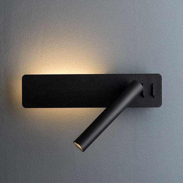Draaibare LED-leeswandlamp voor het bed