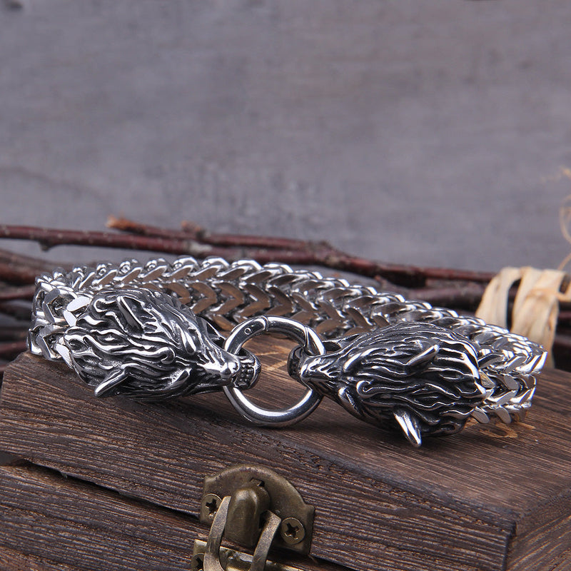 Viking Wolf Charm Armband – Ragnar
