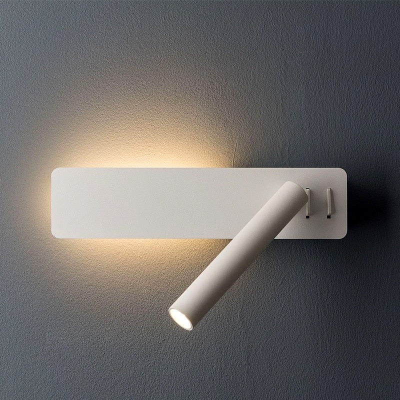 Draaibare LED-leeswandlamp voor het bed