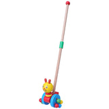 Dino Pusher Speelwagen voor Baby's - Educatief Houten Speelgoed voor Kleintjes