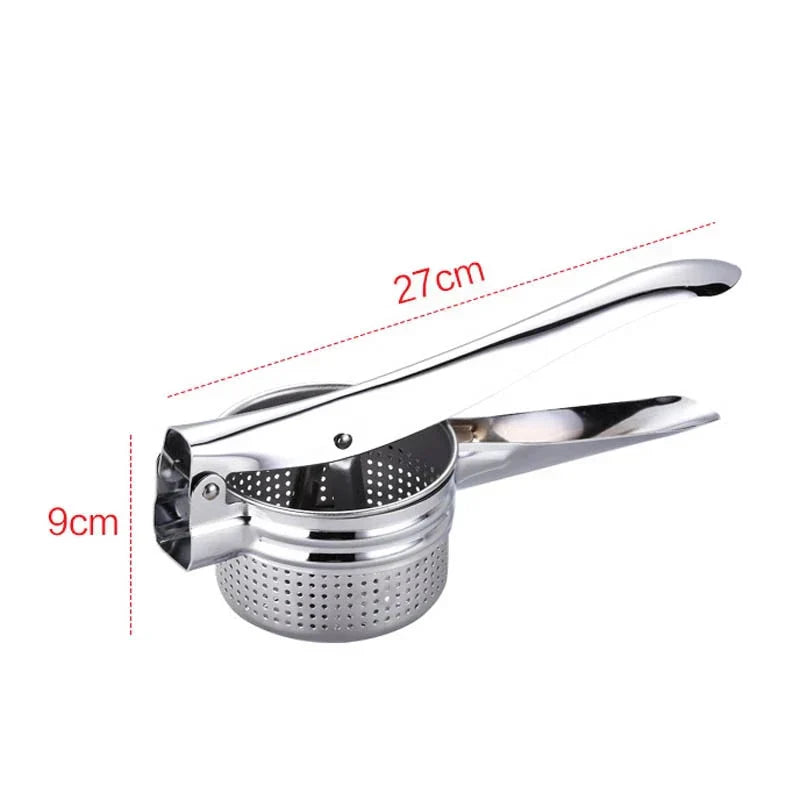 Aardappelstamper Ricer Keukenhulpmiddelen RVS Druk Modder Puree Groente Fruit Pers Maker Knoflookpers