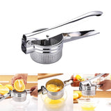Aardappelstamper Ricer Keukenhulpmiddelen RVS Druk Modder Puree Groente Fruit Pers Maker Knoflookpers