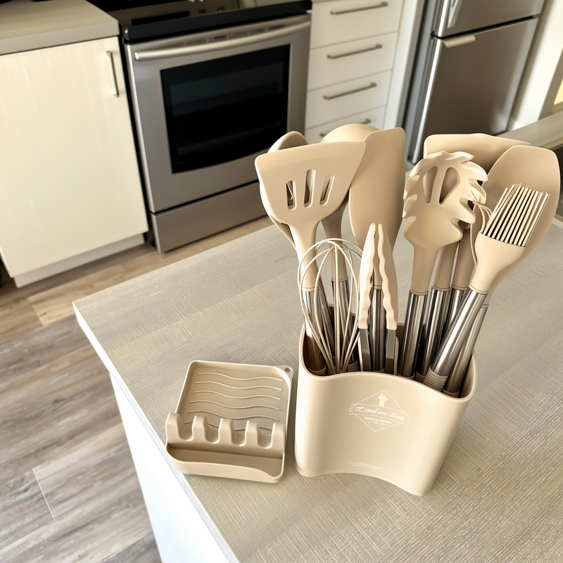 12-delig Siliconen Keukenhulpmiddelen Set – Culinara Pro