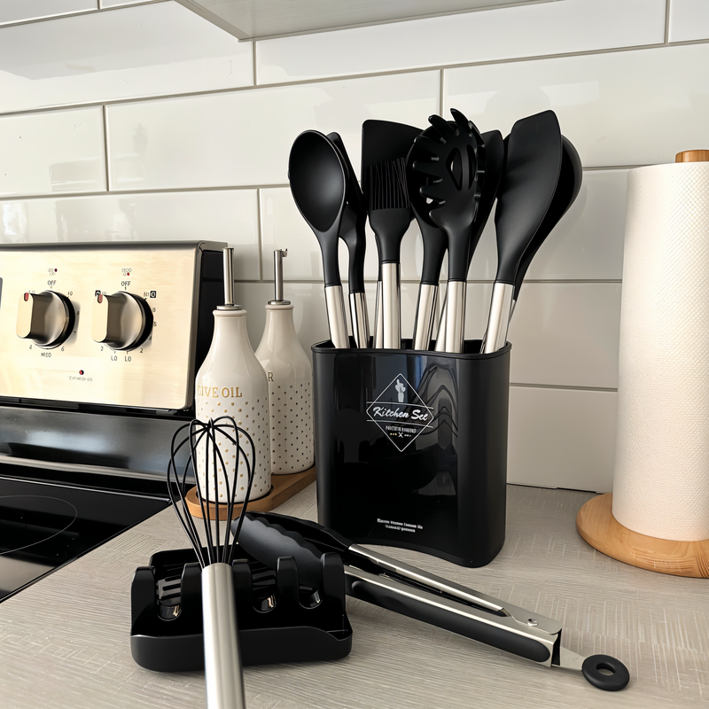 12-delig Siliconen Keukenhulpmiddelen Set – Culinara Pro