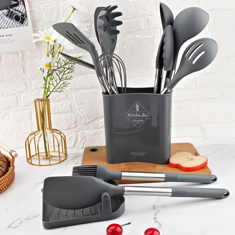 12-delig Siliconen Keukenhulpmiddelen Set – Culinara Pro