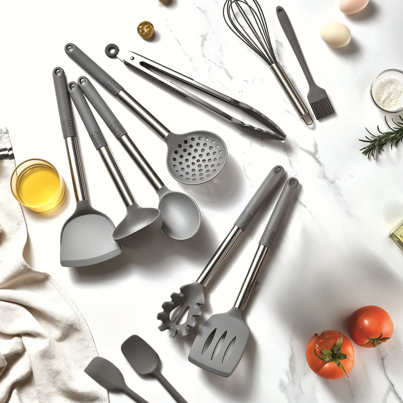 12-delig Siliconen Keukenhulpmiddelen Set – Culinara Pro