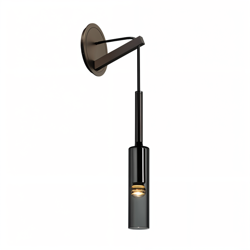 Minimale Wandlamp met Rookglas – Orvane