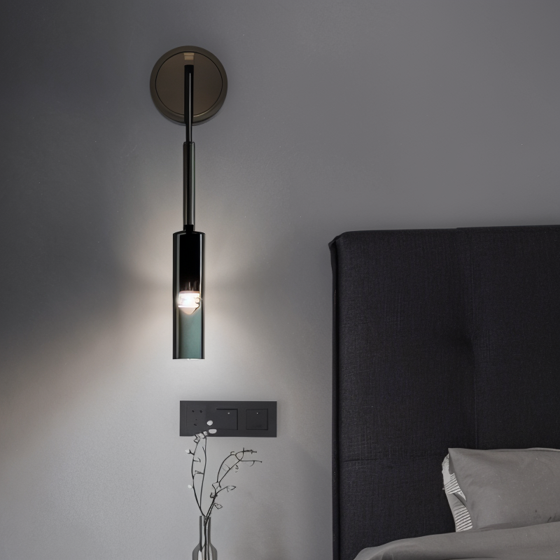 Minimale Wandlamp met Rookglas – Orvane