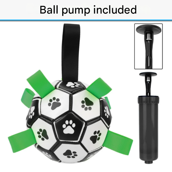 Duurzame hondensportbal met handvatten – TugBounce