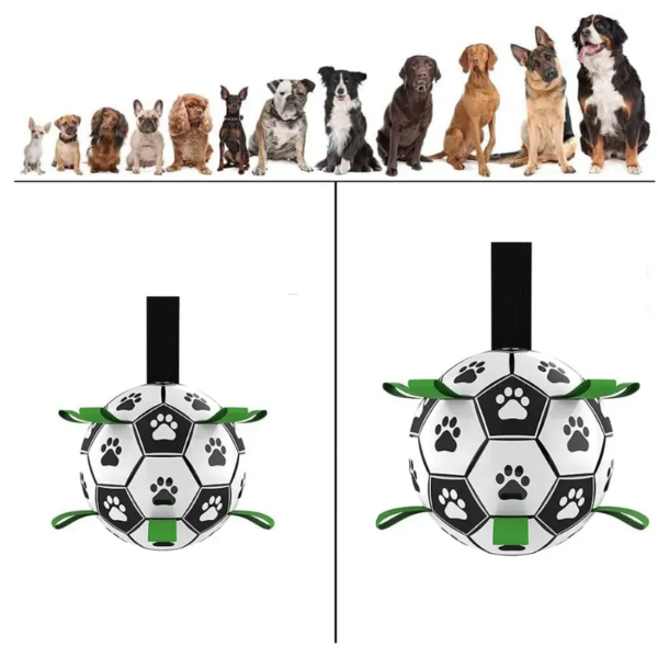 Duurzame hondensportbal met handvatten – TugBounce