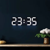Digitale 3D LED Wandklok – Modern ontwerp met dimfunctie en optimale zichtbaarheid