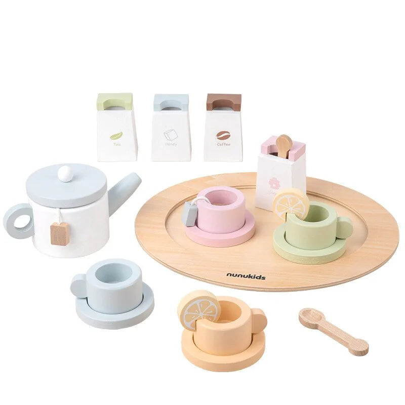 Creatieve houten speelgoedset voor rollenspellen en leerplezier