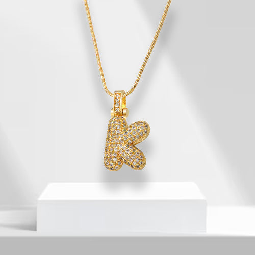 Bubble-letterketting met hanger - LuxeLette